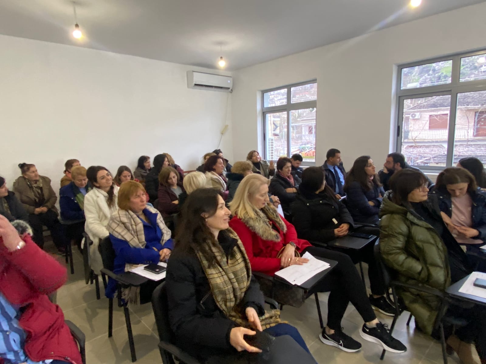 An informative meeting was held today in Dervitsani, in the facilities of the renovated school with women