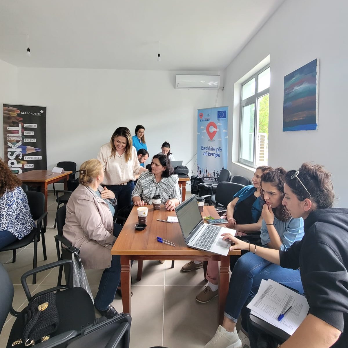 The next sessions with participating businesses in the Social – E project in Dropull Municipality to develop, improve and further structure