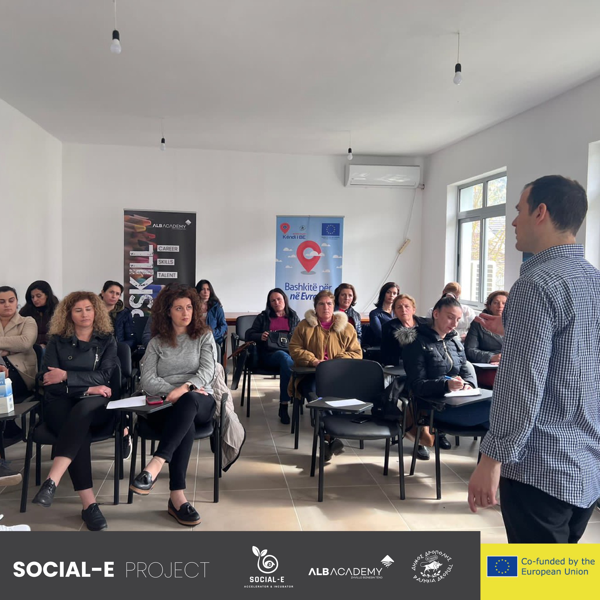 Social – E project follows training sessions with trainer Marios Emmanouil