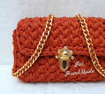 Bag made with acrylic thread 5mm – Përmasa 25cm